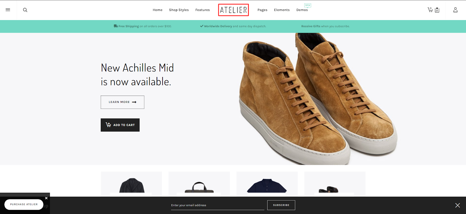 Atelier - Creative eCommerce Theme with Multiple Function 