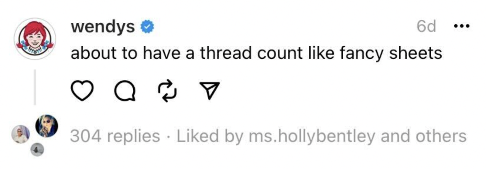 Wendy'S Post On Threads