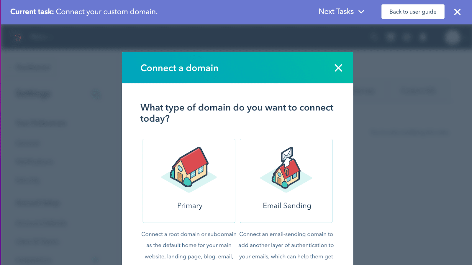 Connecting a primary domain name to business website
