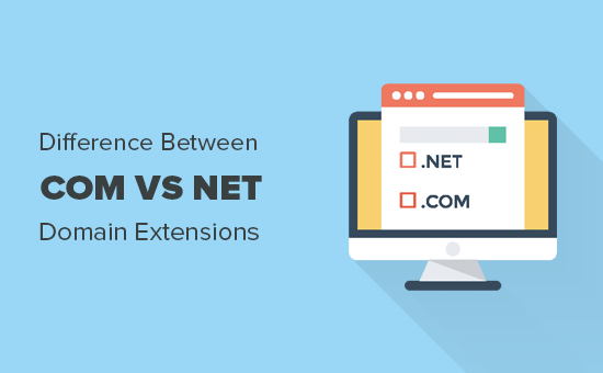 Diferença entre extensões de nome de domínio Com vs Net