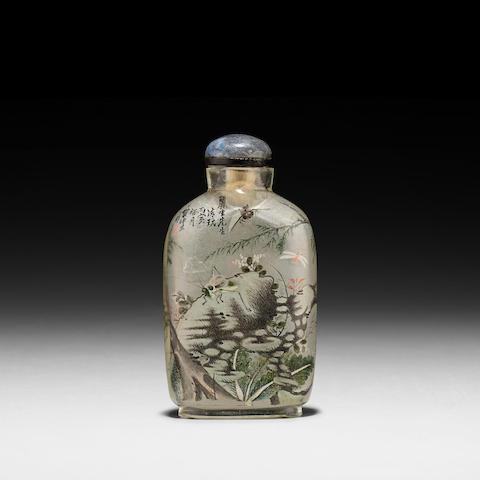 AN INSIDE PAINTED GLASS SNUFF BOTTLE Ye Zhongsan, 1926