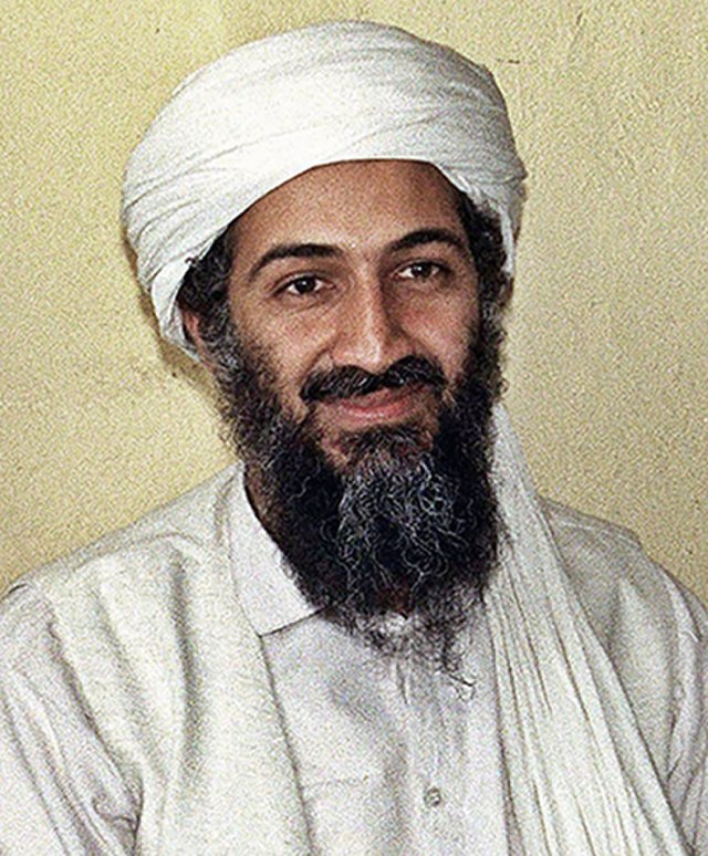 Portrait of Osama bin Laden. Image: Wikimedia Commons
