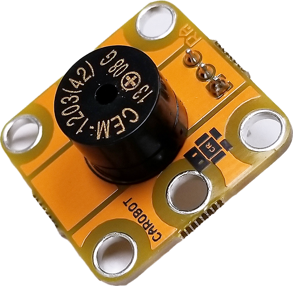 A picture of the CAROBOT SwissCHEESE buzzer module.