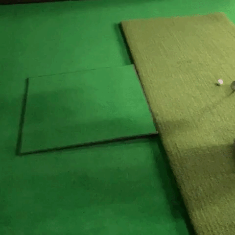 Carl's golf simulator turf ramp