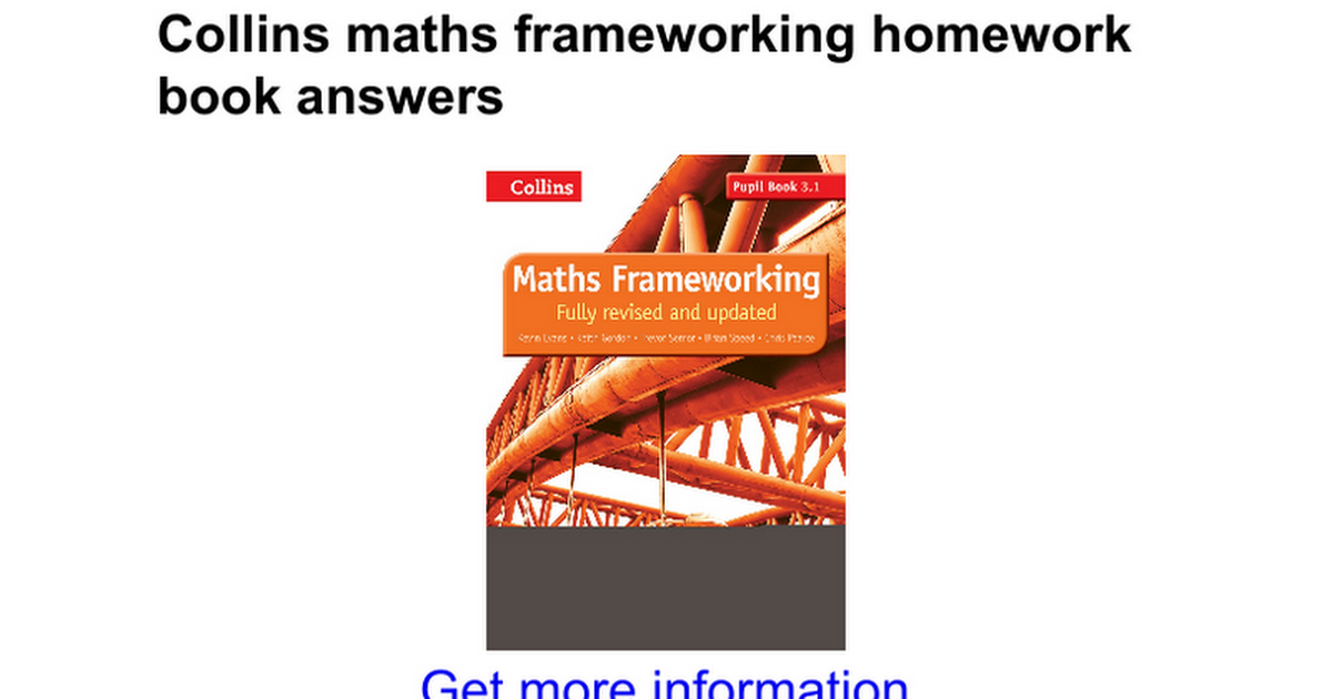 maths frameworking homework book 1 answers
