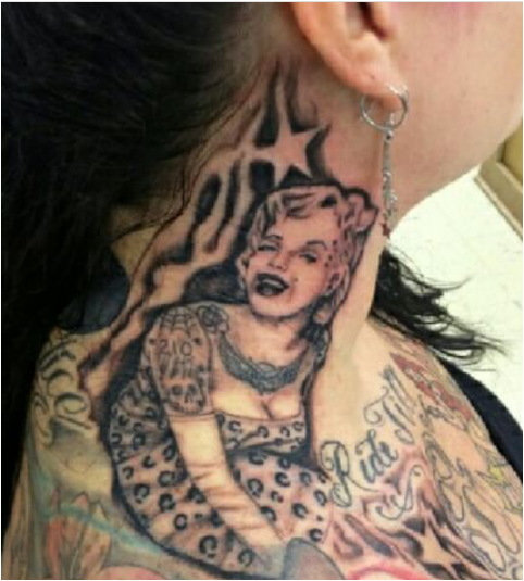 Dotted Marilyn Tattoo