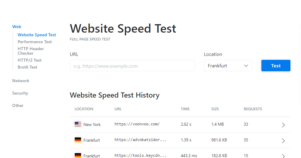 Key‌ ‌CDN‌ ‌website‌ ‌test outil d analyse de la‌ ‌performance‌ ‌d un‌ ‌site‌ ‌internet‌