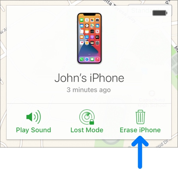 Effacer un appareil dans Rechercher des appareils sur iCloud.com - Assistance Apple