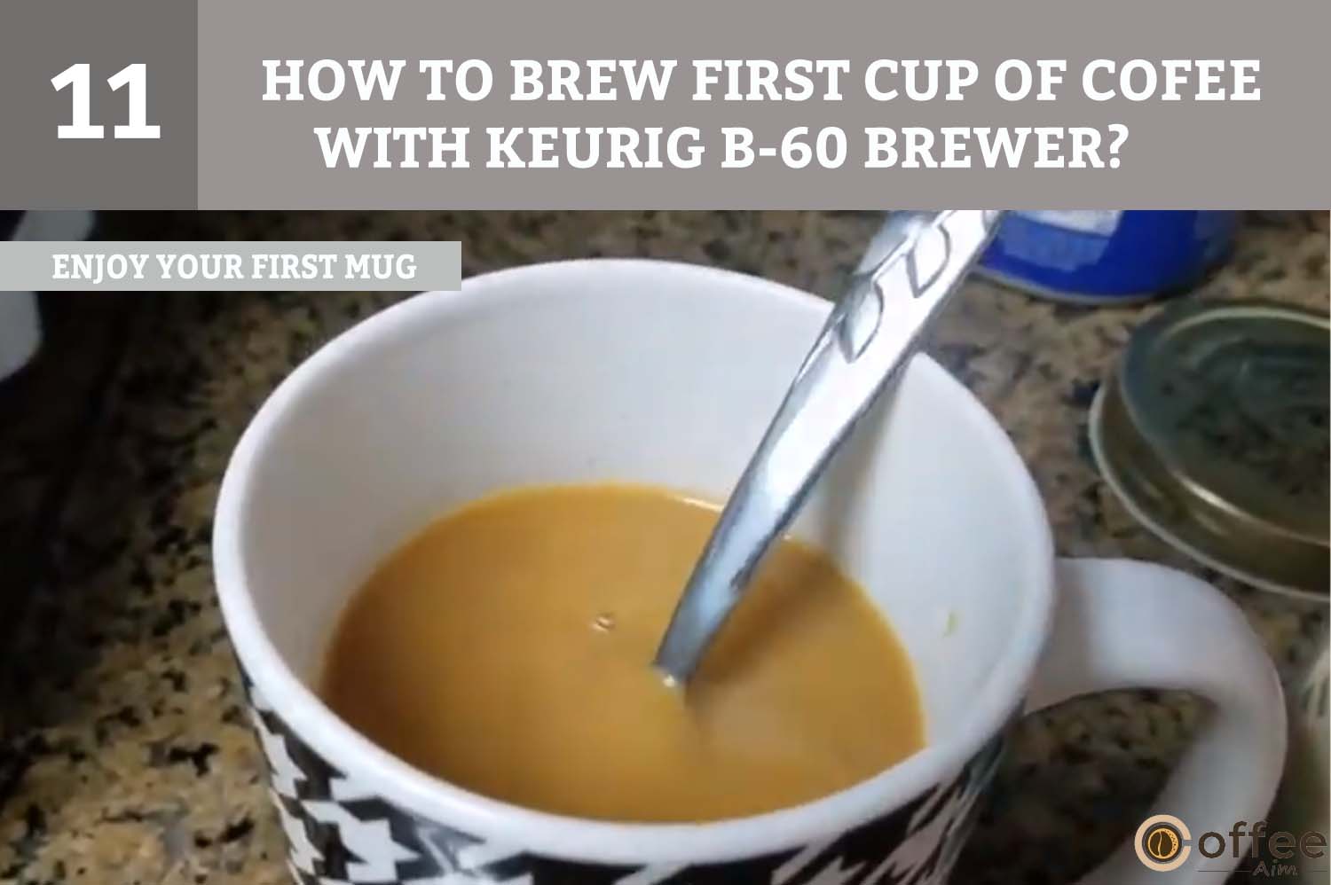 Now, sit back and savor your first delicious cup of coffee brewed with the Keurig B-60 Brewer. Enjoy!