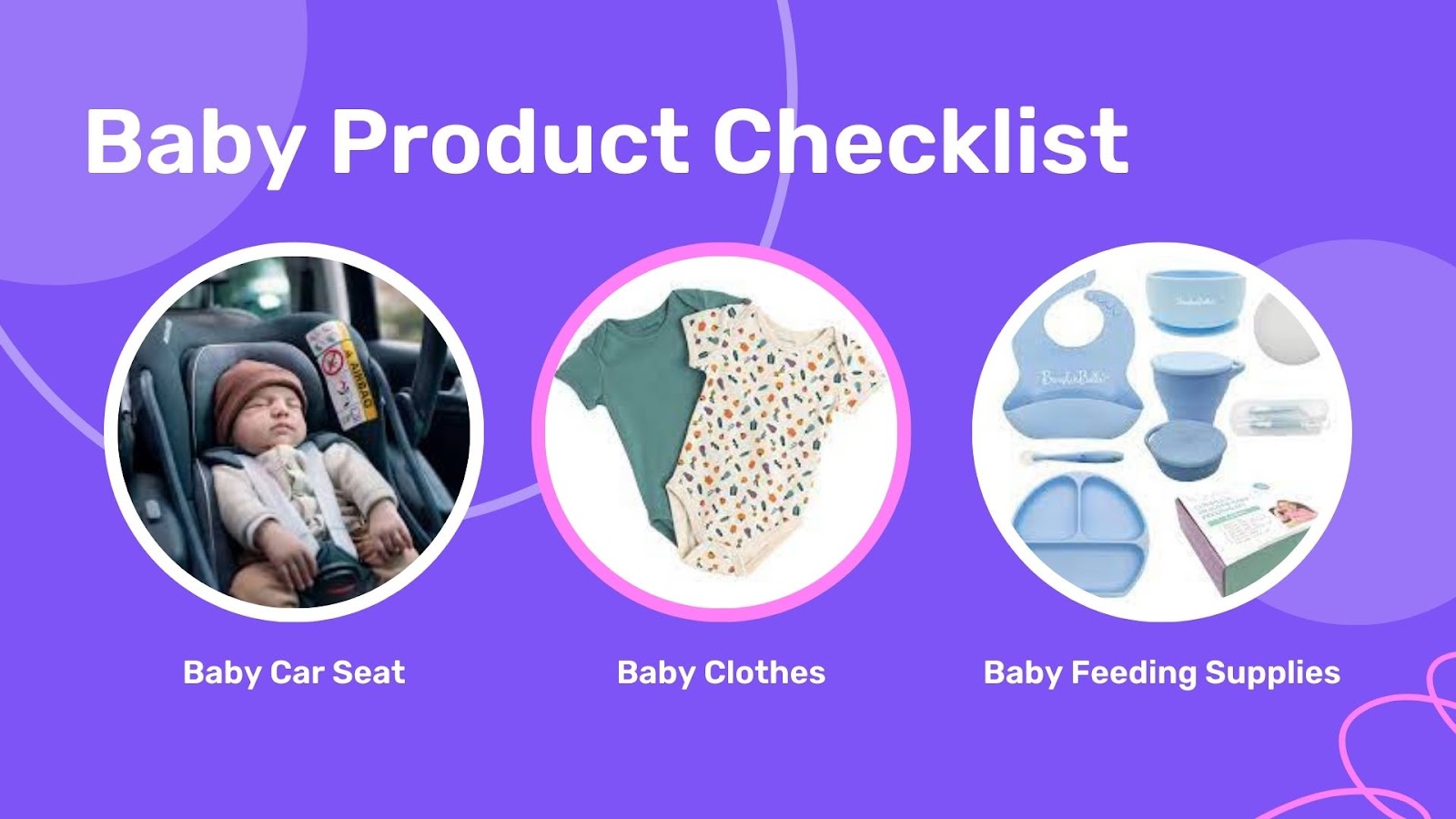 Checklist: Baby's Feeding Supplies