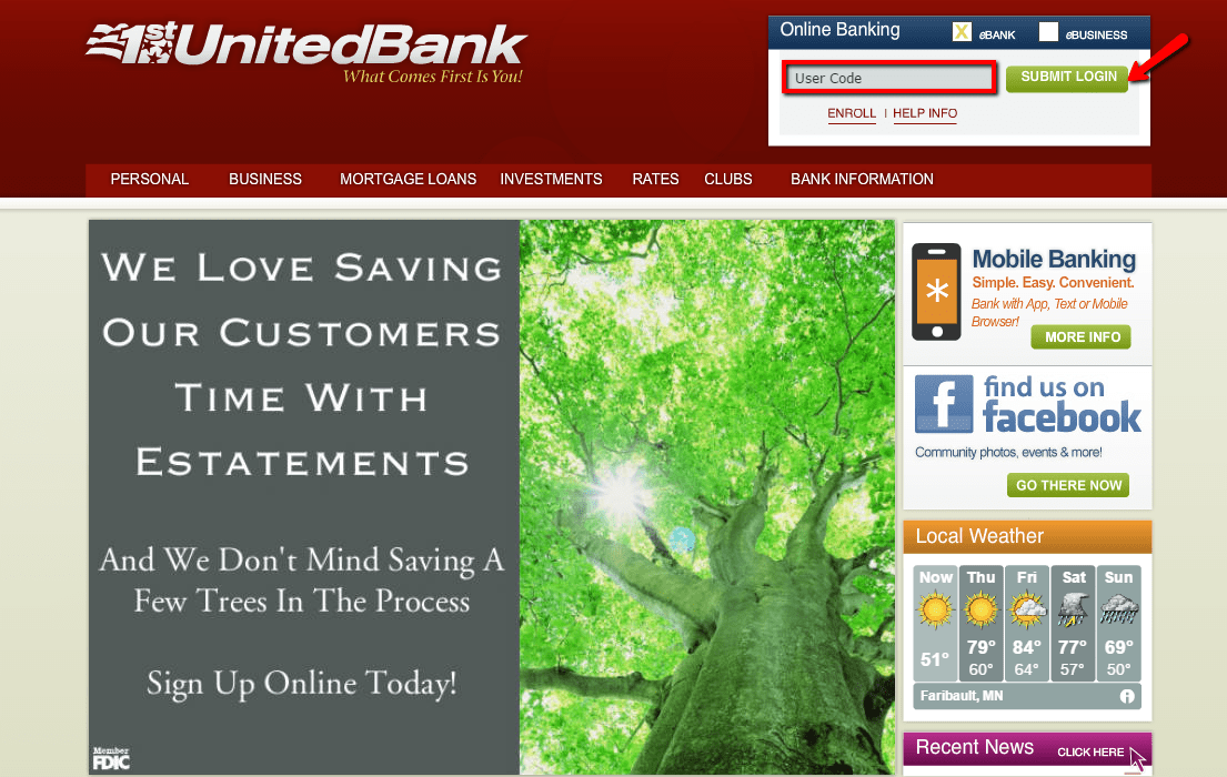 1st United Bank Online Banking Login 2022