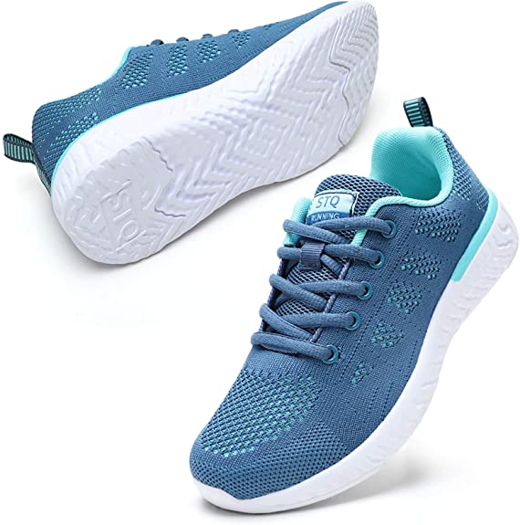 STQ Women's Athletic Walking Shoes Lightweight Mesh Tennis Sport Sneakers
