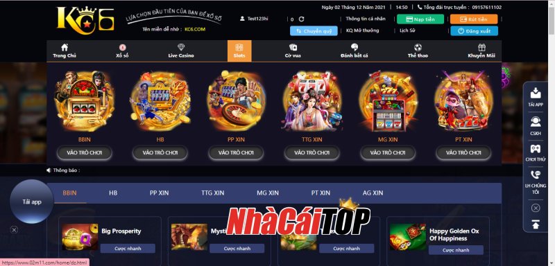 Kho game khủng tại nhà cái KC6