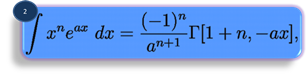 integration formula