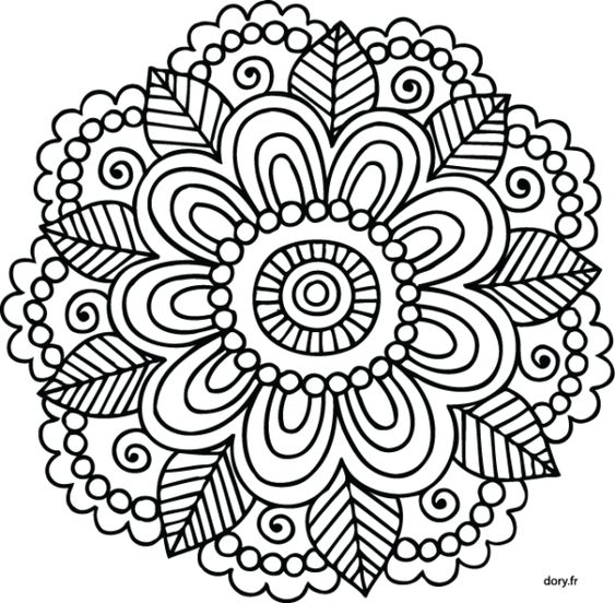 Imágenes de MANDALAS (a Color, para Colorear, Fáciles y Difíciles) para  Descargar