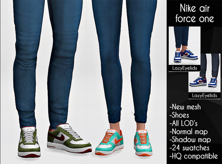 Nike: Shoes, Slides, Leggings: Sims 4 CC (List)