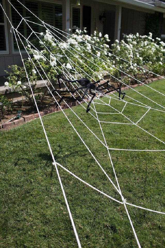 como fazer teia de aranha