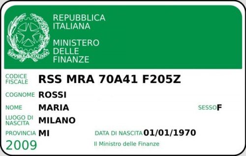 Italian fiscal code