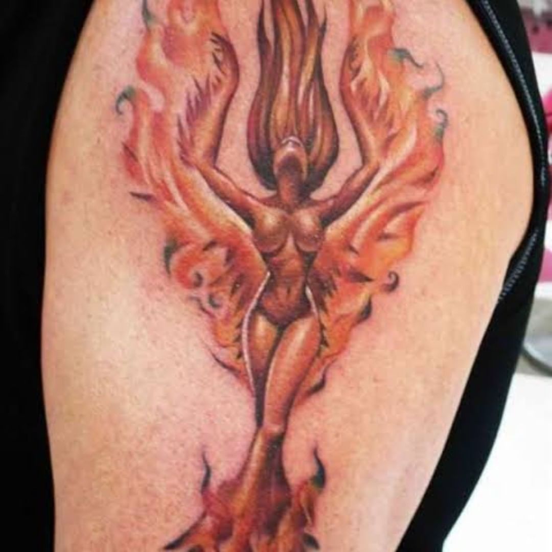 Phoenix Girl Tattoo