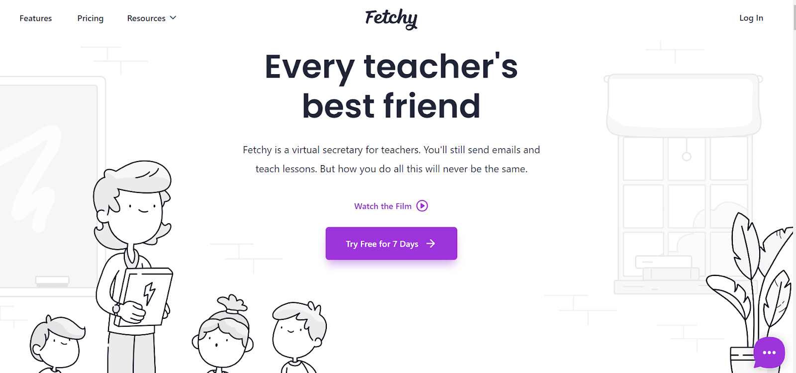 homepage of Fetchy