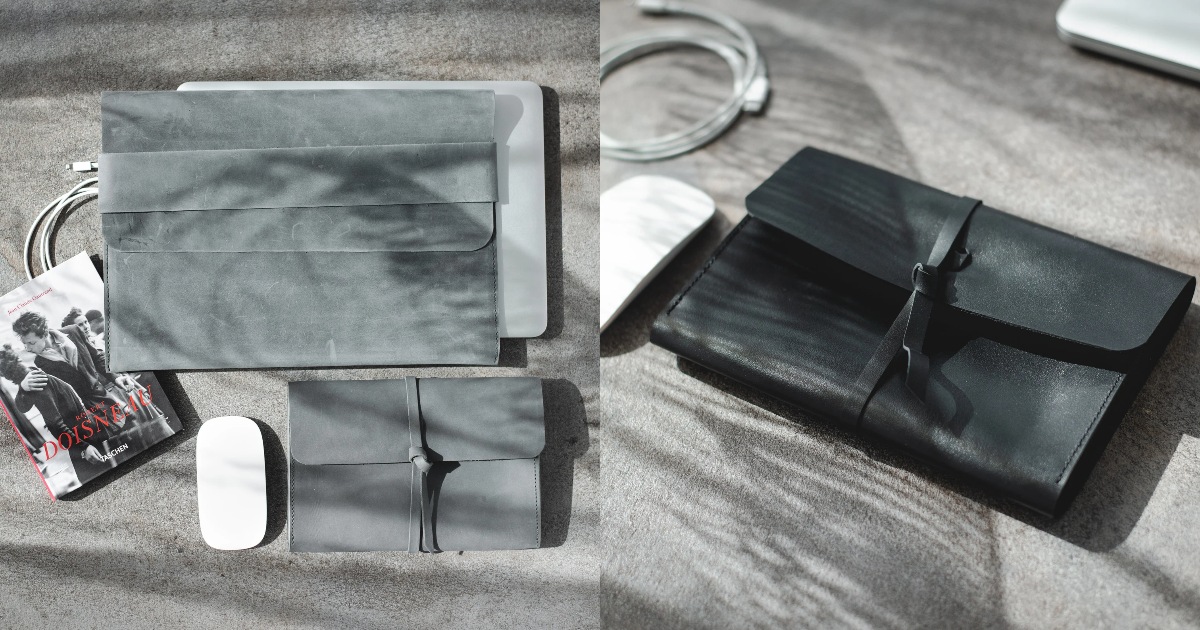 leather laptop case