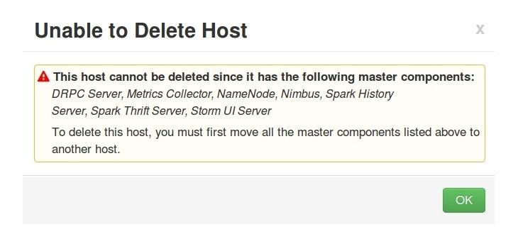 Delete a Host from a Cluster