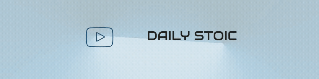 the words daily stoic on the animated background 