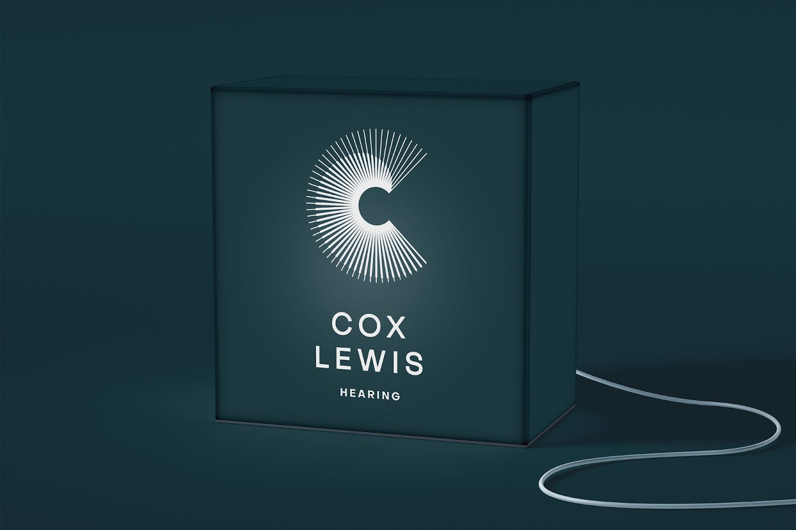 branding artifact from the branding and visual identity project for Cox Lewis hearing health