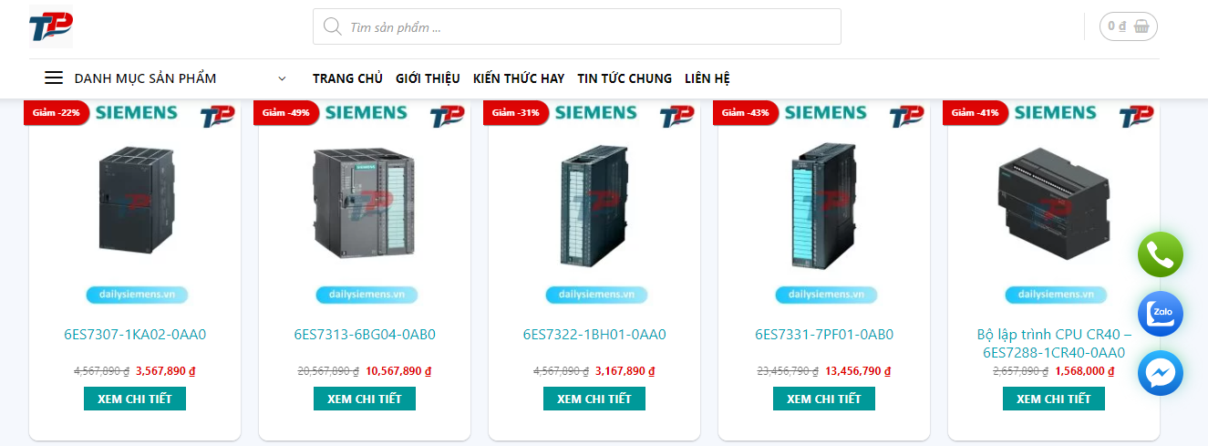 Các sản phẩm và ưu đãi dailysiemens.vn