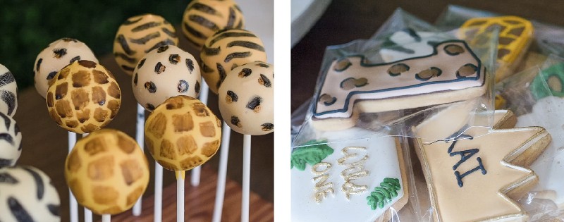 Safari balls and safari themed cookies  for kids birthday party in malaysia