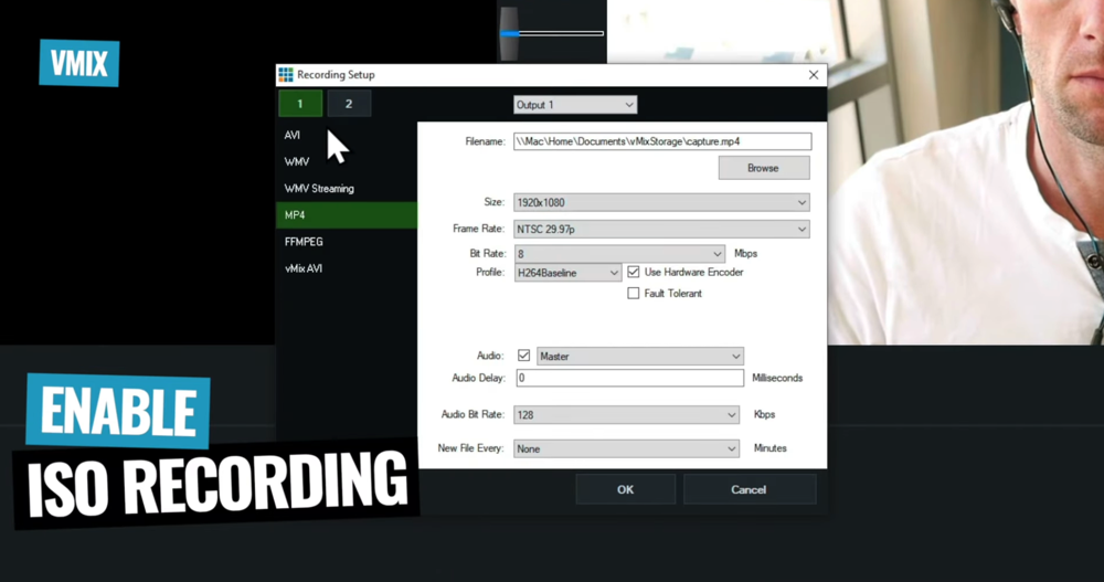 You can enable ISO recording in vMix and Wirecast 