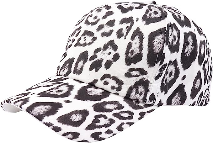 Casual Baseball Cap - Sun Visor Corduroy, Plaid, Leopard Animal Print Hat Adjustable