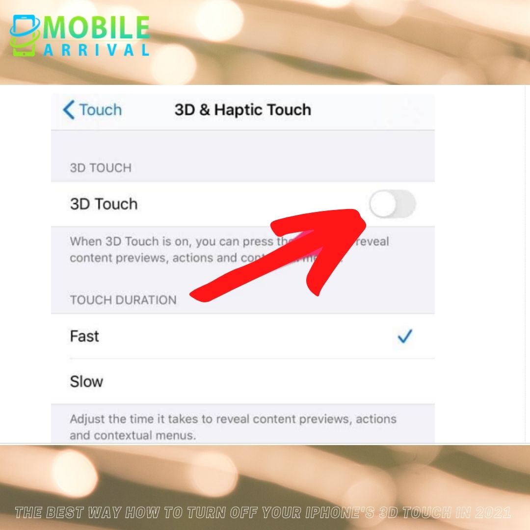 3D Touch & Haptic Touch Option
