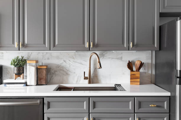 marble subway tiles by Kitchens by RUPP