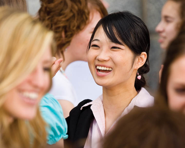 happy young mormon women