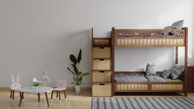 Mẫu giường tầng đơn bằng gỗ 2