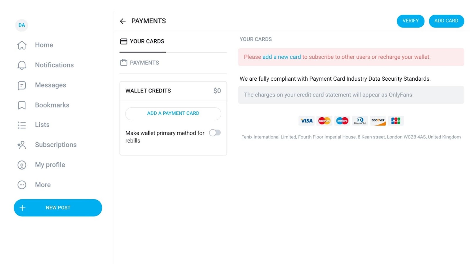 Onlyfans account not approved