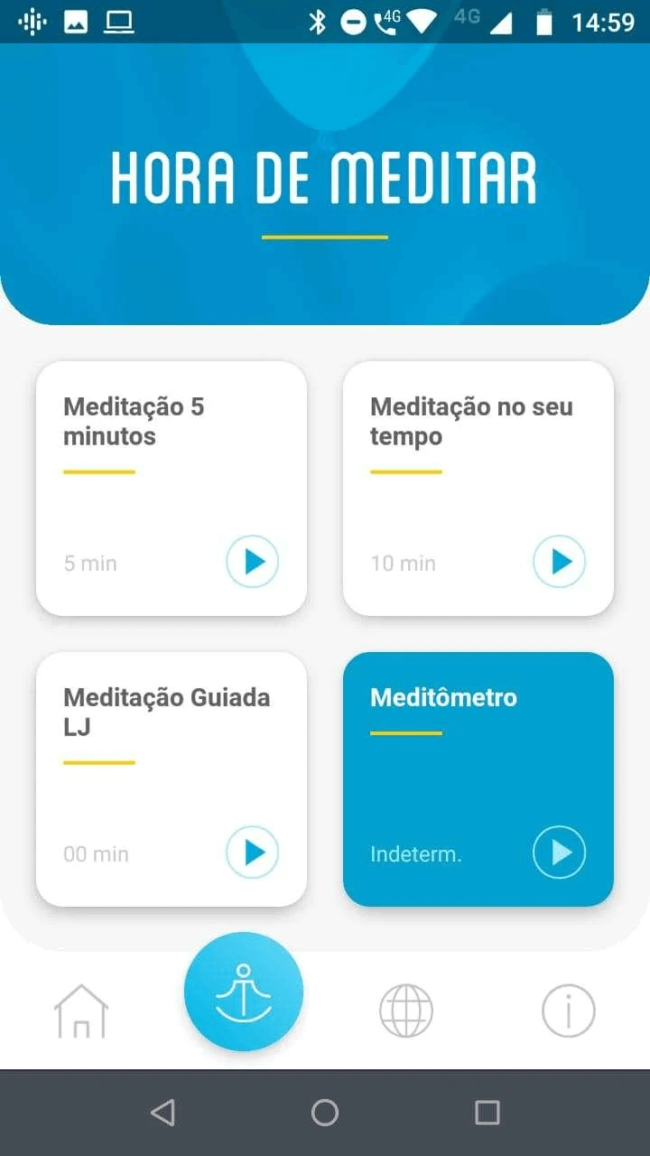 app de meditação 5 minutos