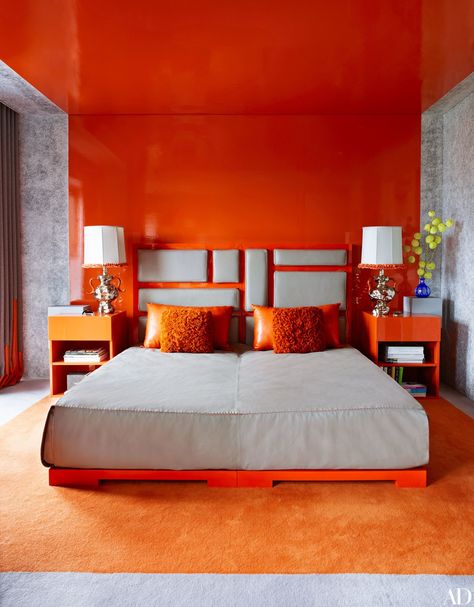 Bold Orange bedroom