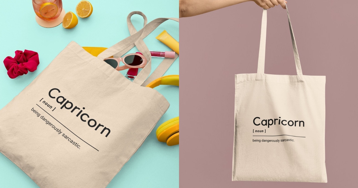 Capricorn gifts tote bag