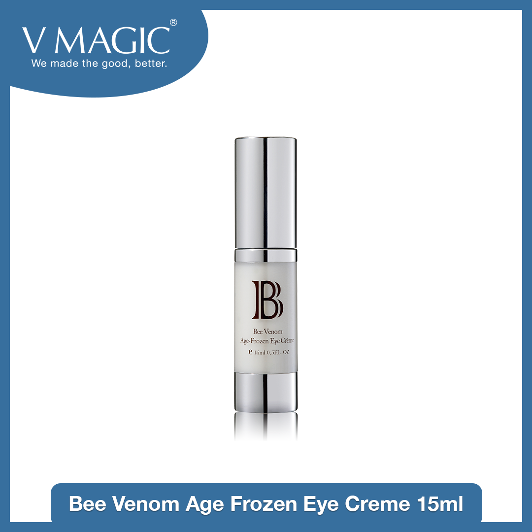 Bee Venom Age Frozen Eye Cream is one product that reduces signs of aging with better-improved skin because it contains peptides, one of the best skincare ingredients. 