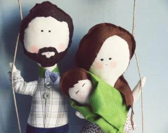 Custom Family Stuffed Characters