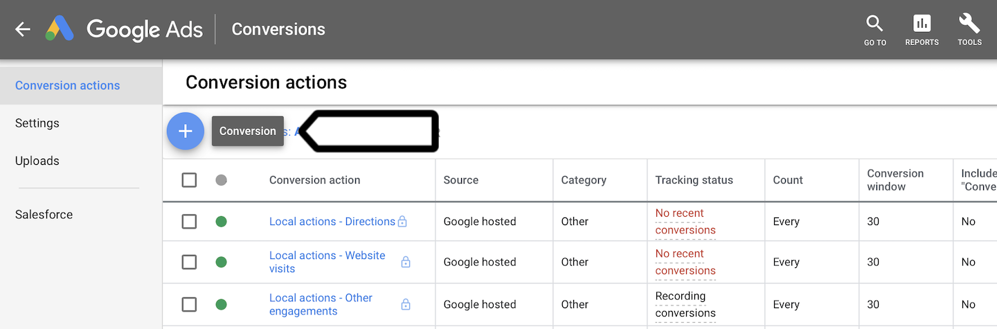 google adwords conversion rate calculation