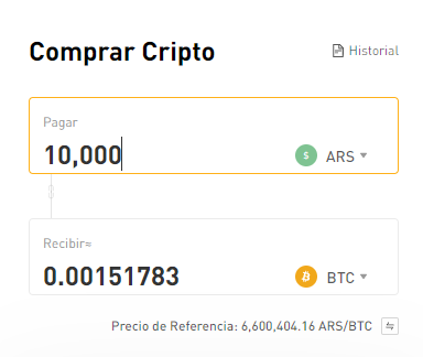 comprar criptomonedas desde Argentina