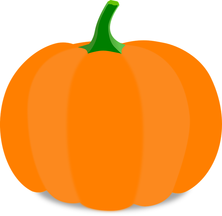 Pumpkin, Cartoon, Orange, Stem ...