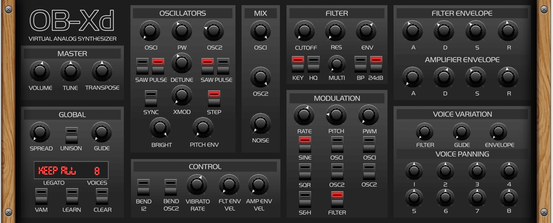 Synthé VST gratuit OB-Xd