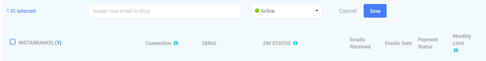 Open ‘DM to Email, add your email address, and set the status to ‘Active.’