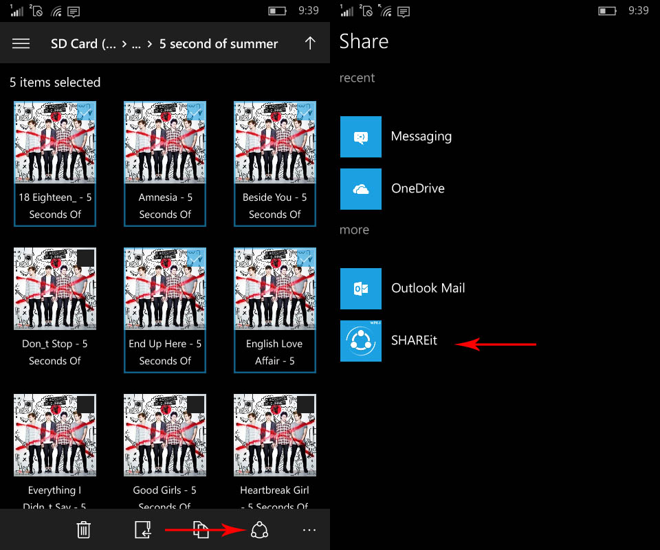Forwarding data between Windows 10 Mobile and PC by ShareI3