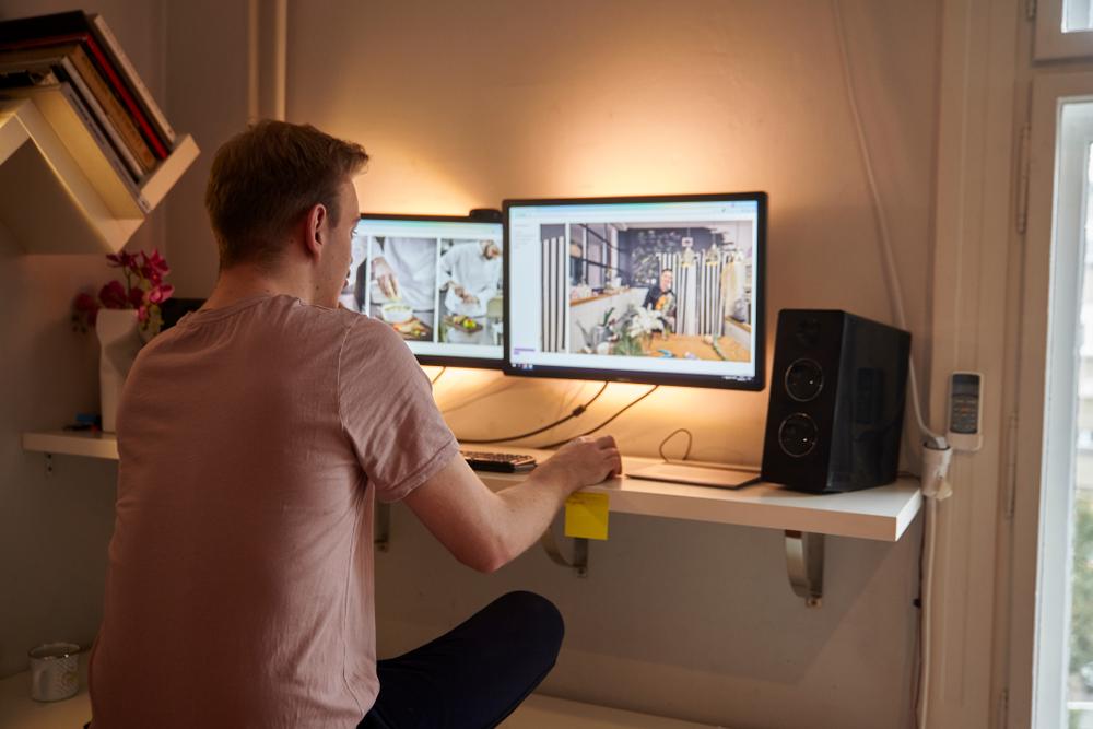 Dual monitor improves productivity