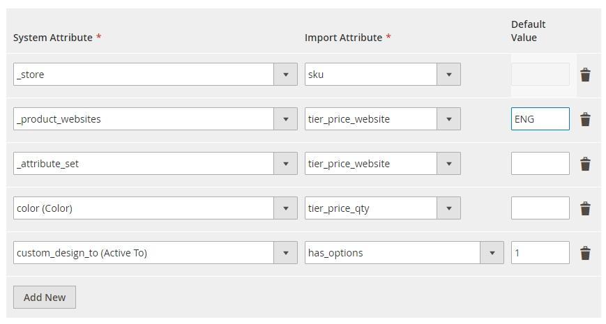 Import Mapping